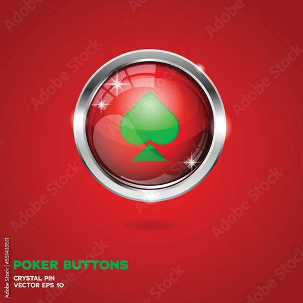 Fototapeta Poker 3D Buttons Christmas Edition