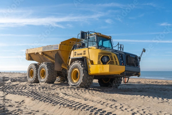 Fototapeta An articulated dumper