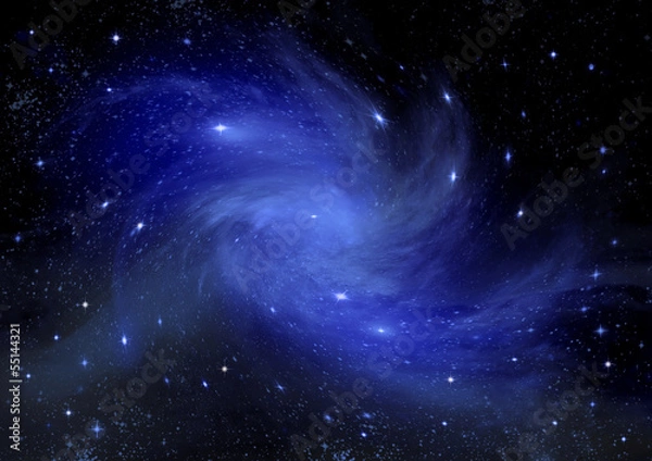 Fototapeta galaxy in a free space