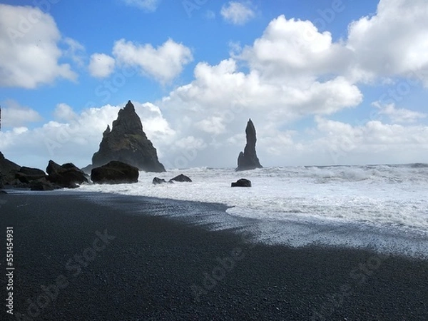 Obraz Rock black sand 