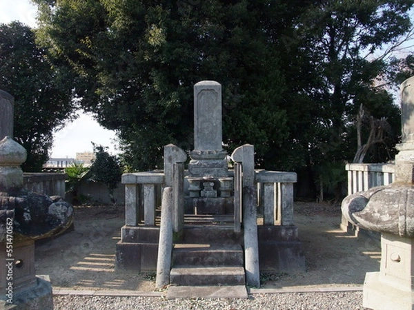 Obraz 天祥寺　忍藩3代藩主松平忠国(奥平系忍松平家11代)(泰嶺院)の墓　埼玉県　行田市