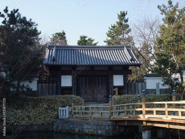 Obraz 忍城　門　埼玉県　行田市