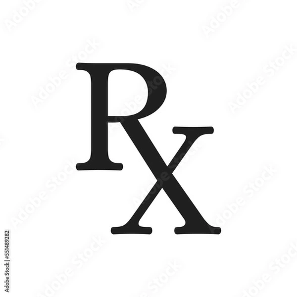 Obraz  Prescription Symbol icon vector design illustration