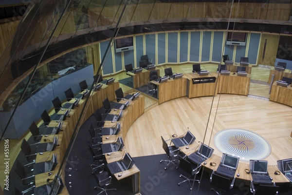 Fototapeta sala obrad zgromadzenia walijskiego