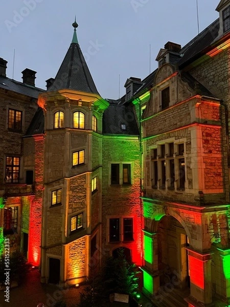 Obraz Castle Bückendes by night 