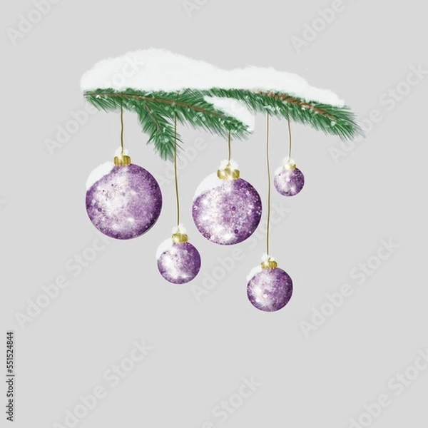 Obraz christmas tree decorations 