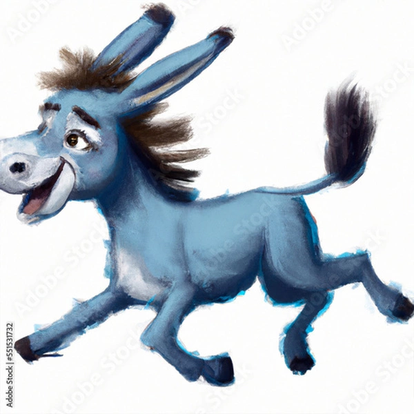 Fototapeta a Blue Donkey 