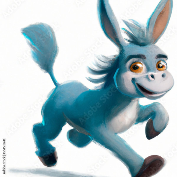 Fototapeta a Blue Donkey 
