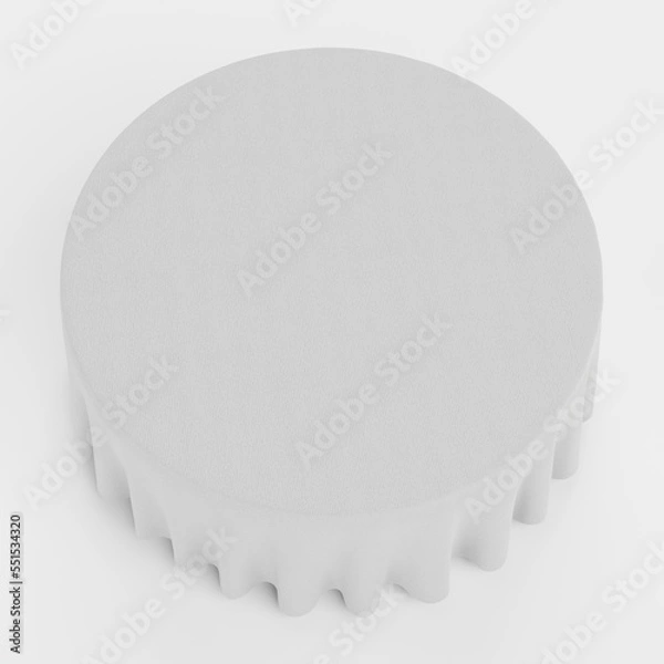 Obraz Realistic 3D Render of Tablecloth