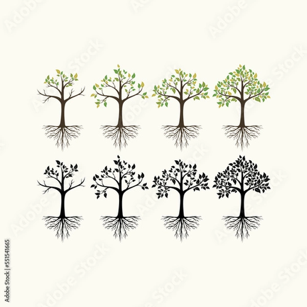Fototapeta Tree logo vector
