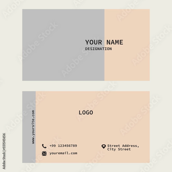 Obraz modern business card template