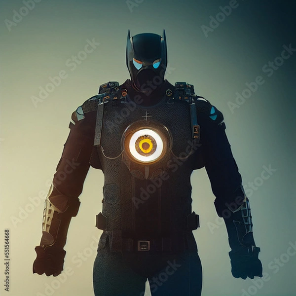 Obraz robot cyborg soldier