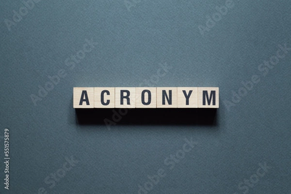Obraz Acronym - word concept on cubes