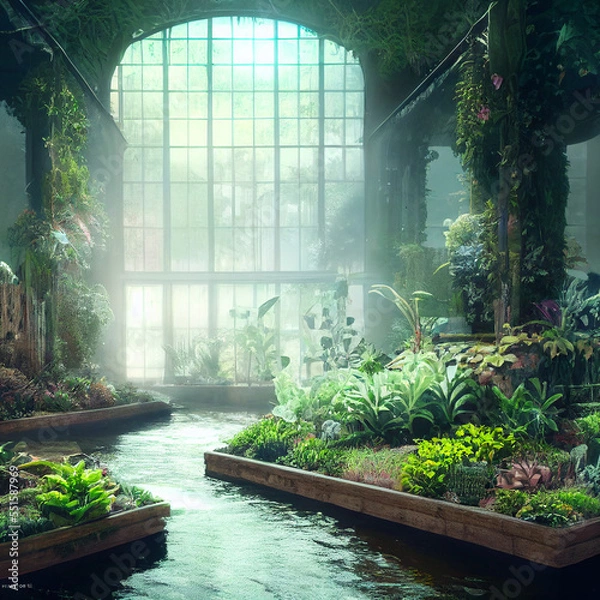 Fototapeta garden in the garden