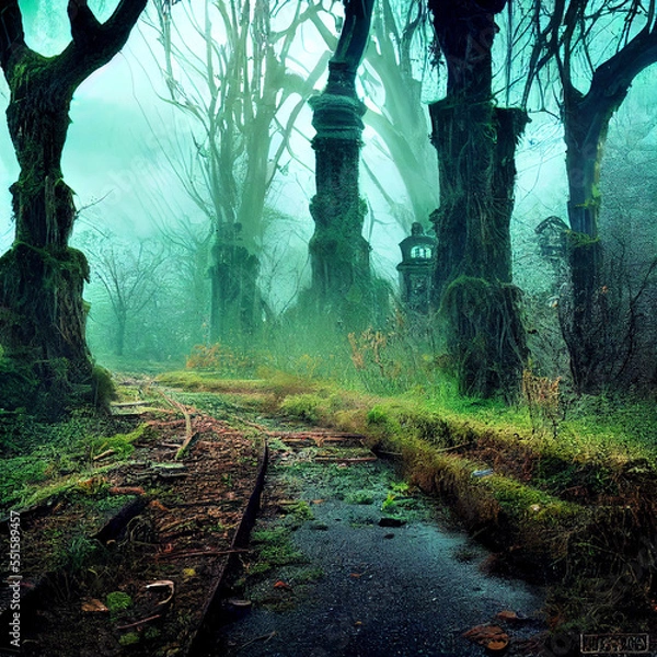 Fototapeta path in the forest