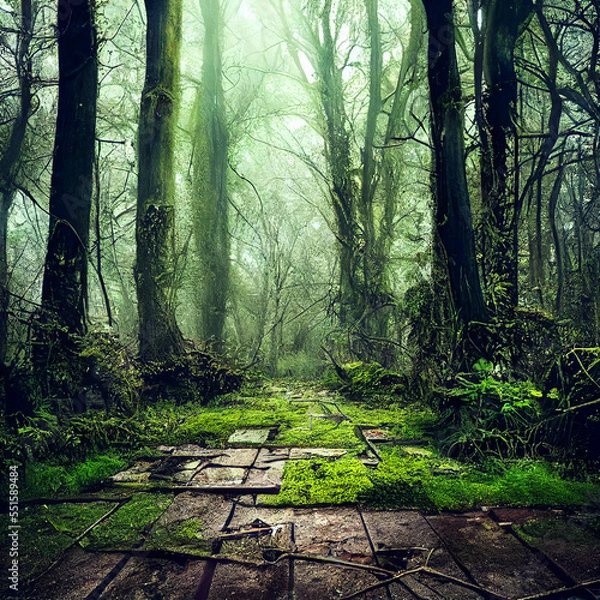 Fototapeta path in the forest