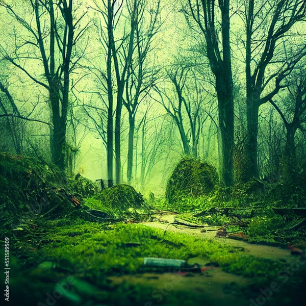 Fototapeta path in the forest