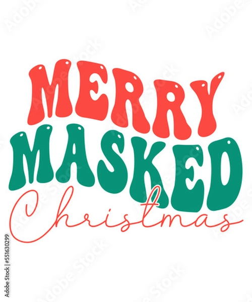 Fototapeta Retro Christmas SVG Design