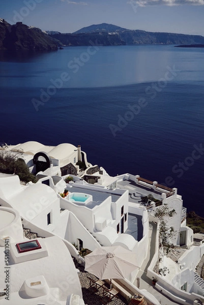 Obraz View of Santorini Caldera, Greece