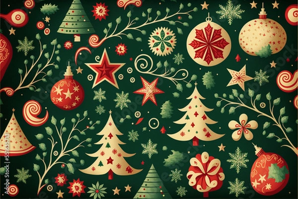 Obraz background with christmas balls