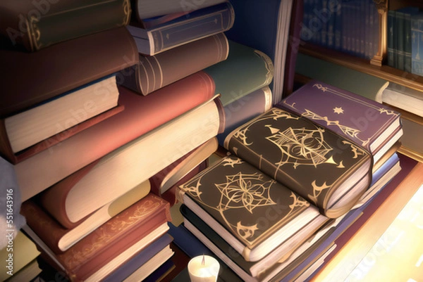 Fototapeta Gothic Horror Library