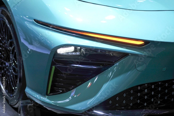 Obraz led car light automobile closeup