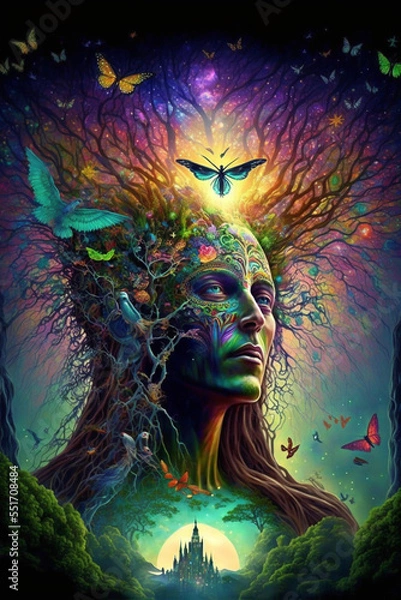 Obraz Psychedelic portrait