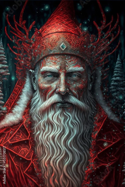 Fototapeta scary santa