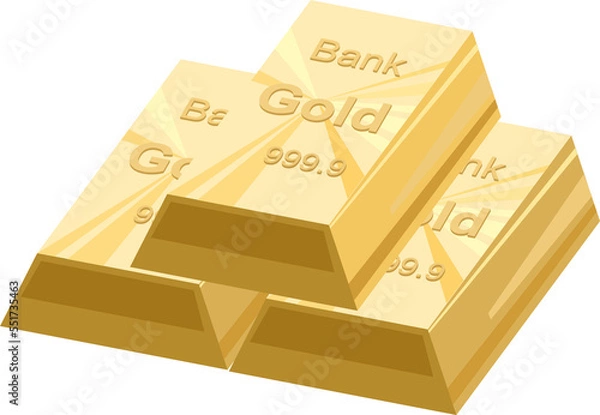 Obraz gold Raw material icon