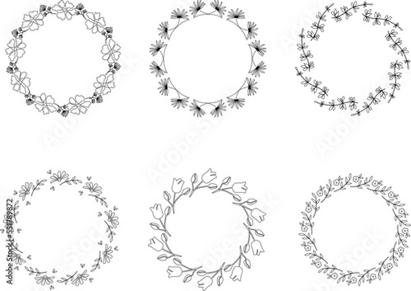 Obraz Flowers frame, for wedding, 