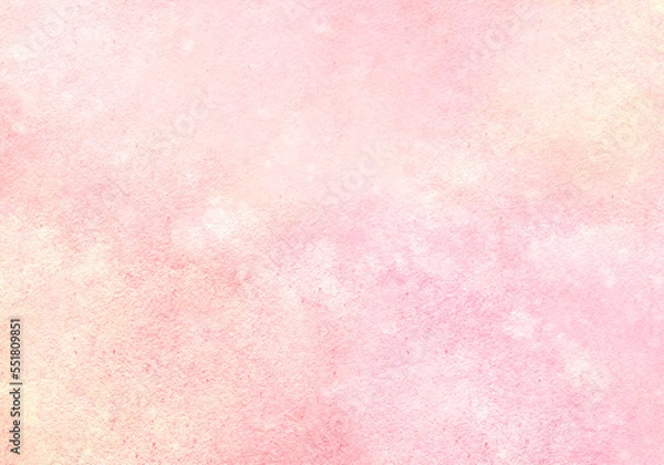 Obraz シンプルな水彩テクスチャー　ふんわりピンク