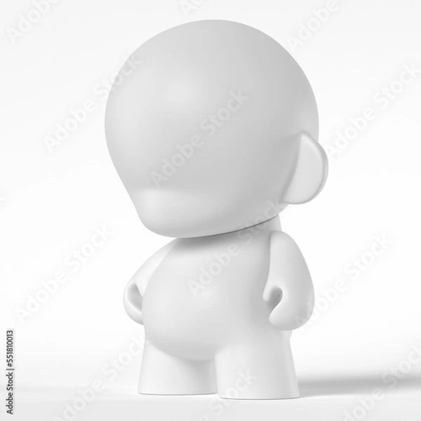 Fototapeta 3d blank toy art 