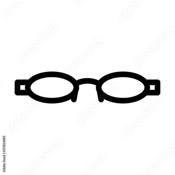Obraz retro glasses optical line icon vector. retro glasses optical sign. isolated contour symbol black illustration