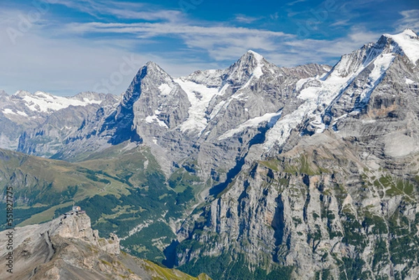 Obraz swiss mountains eiger, monch, jungfrau