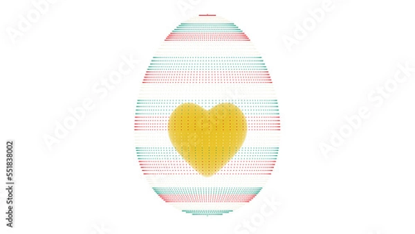 Obraz クリスマスのエッグハート