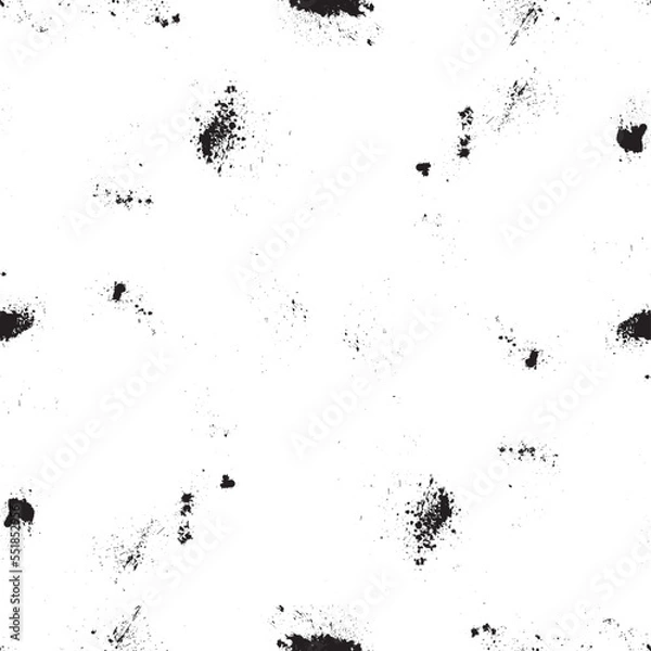 Fototapeta Vector Seamless Pattern. Seamless Texture with Grunge Elements.
