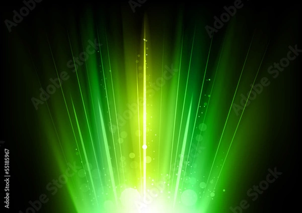 Fototapeta green rays