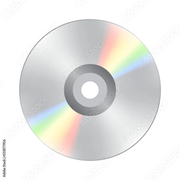 Fototapeta CD DVD Disk Vector Illustration