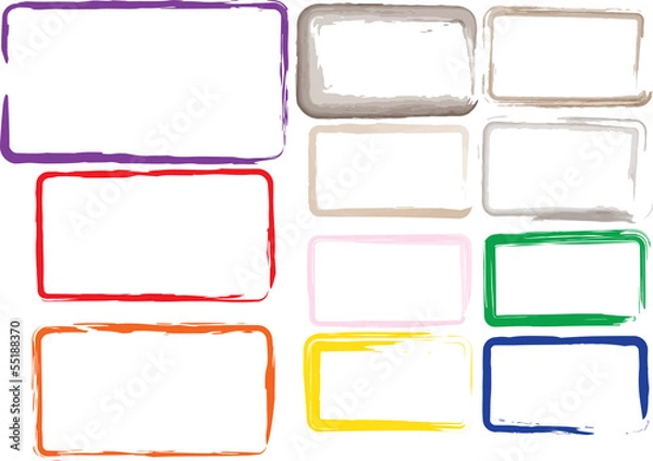 Fototapeta Vector grunge frame