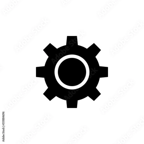 Obraz Setting Icon vector. Simple flat symbol on white background