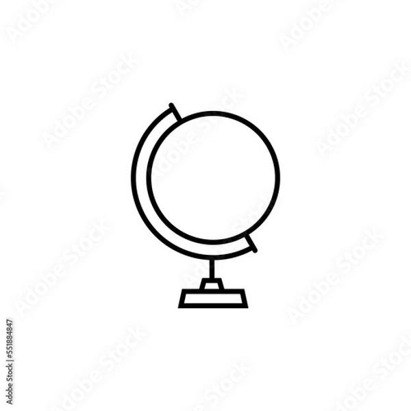 Obraz Globe icon vector. internet web sign symbol. vector illustration on white background