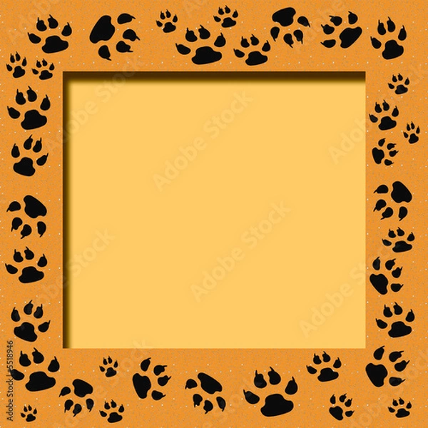 Obraz tiger track frame