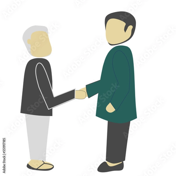 Obraz two people shaking hands