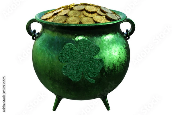 Obraz Irish pot with gold