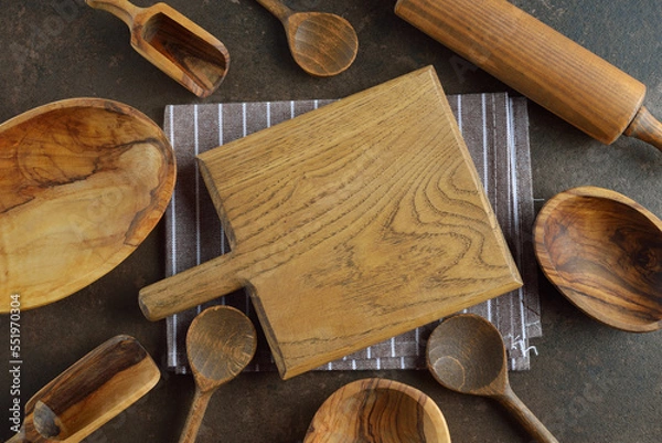 Fototapeta Various kitchen utensils