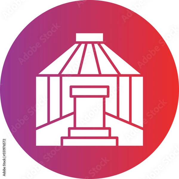 Fototapeta Yurt Icon Style