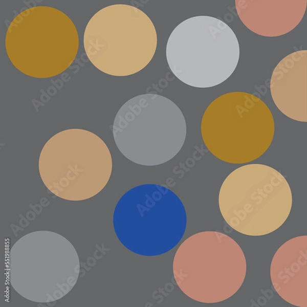 Obraz  seamless pattern with colorful flowers abstract background with circle