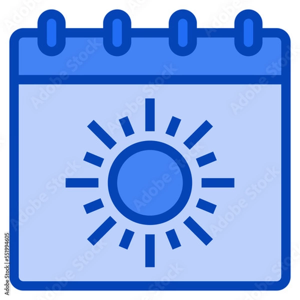 Obraz summer blue icon