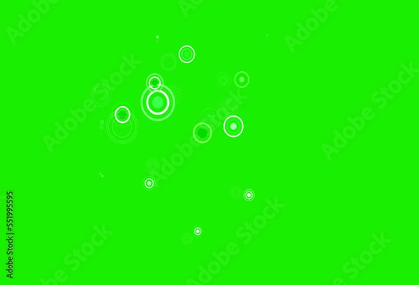 Fototapeta Light Green vector pattern with spheres.