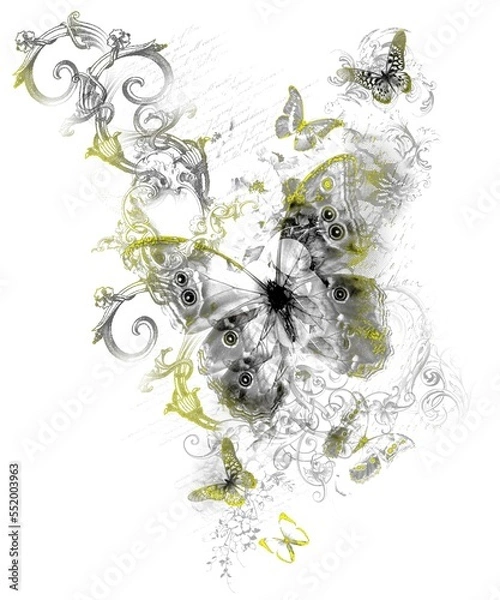 Fototapeta Abstract design print on plain base